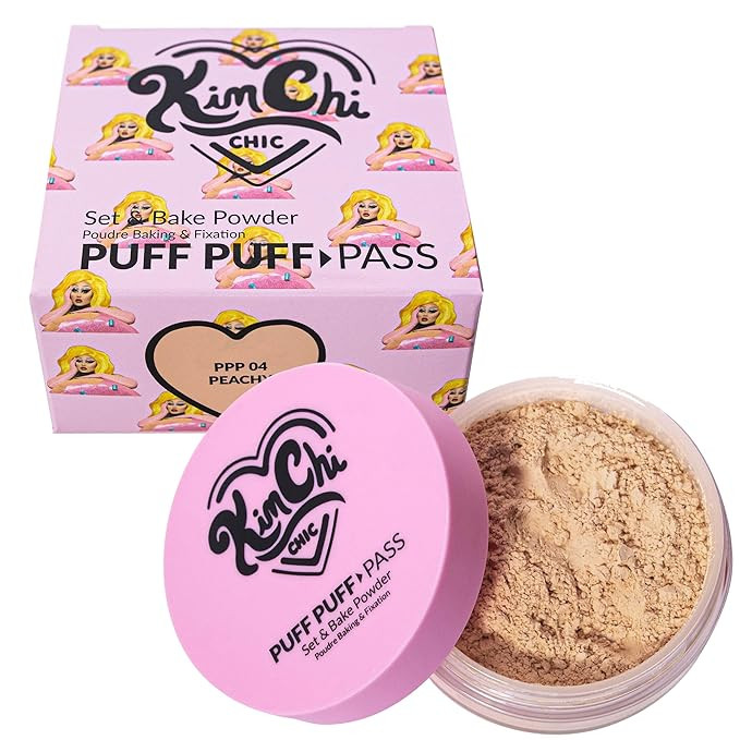 Kimchi Chic Beauty Puff Puff Pass Set and Bake Powder, Loose Face Powder with Extra Fluffy Settin... | Amazon (US)