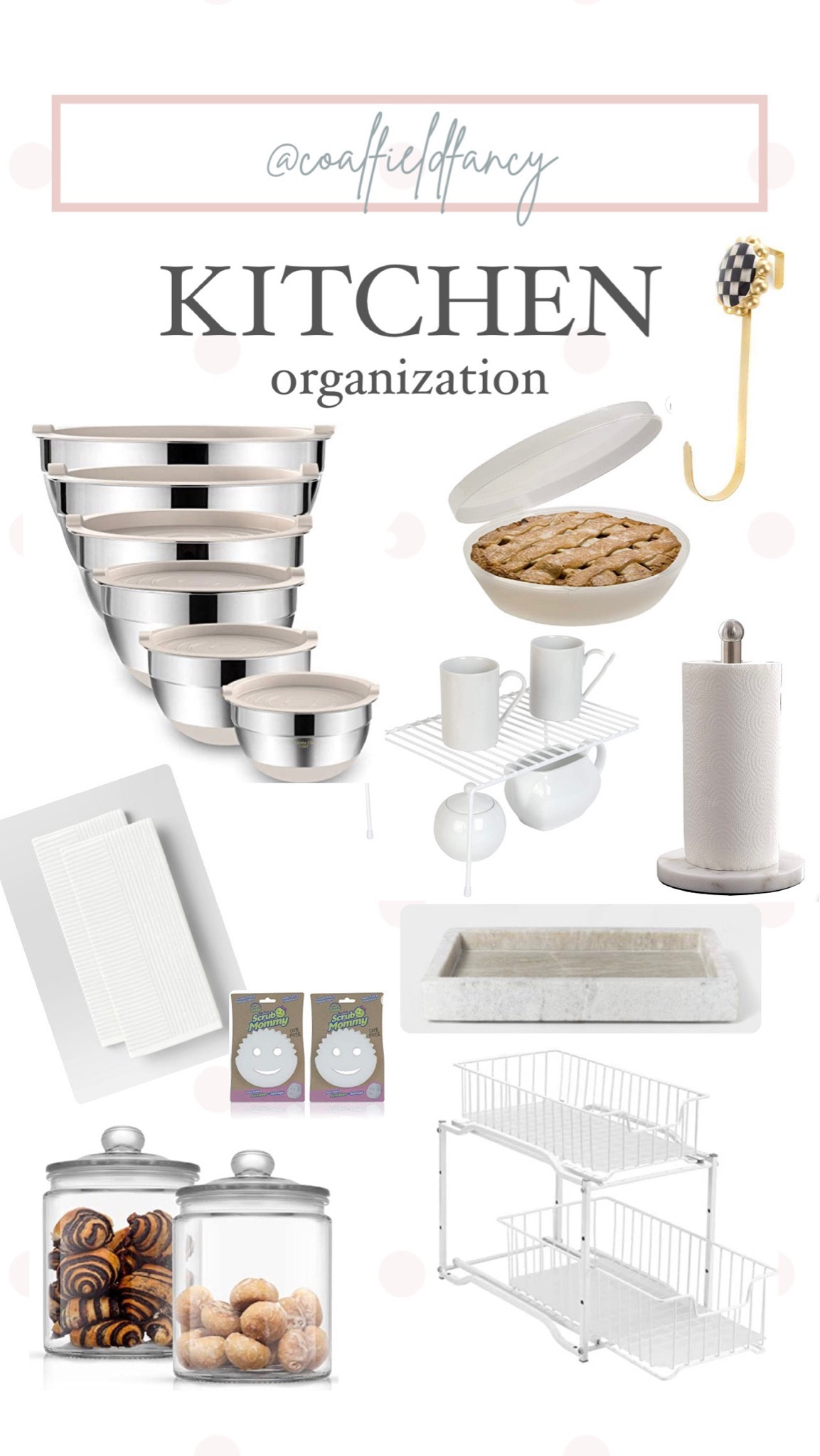 Kitchen organizers 
Kitchen organization under $50
White dish towels 
Marble kitchen decor 
White organizers 
Glass meal prep 

#LTKunder50 #LTKhome