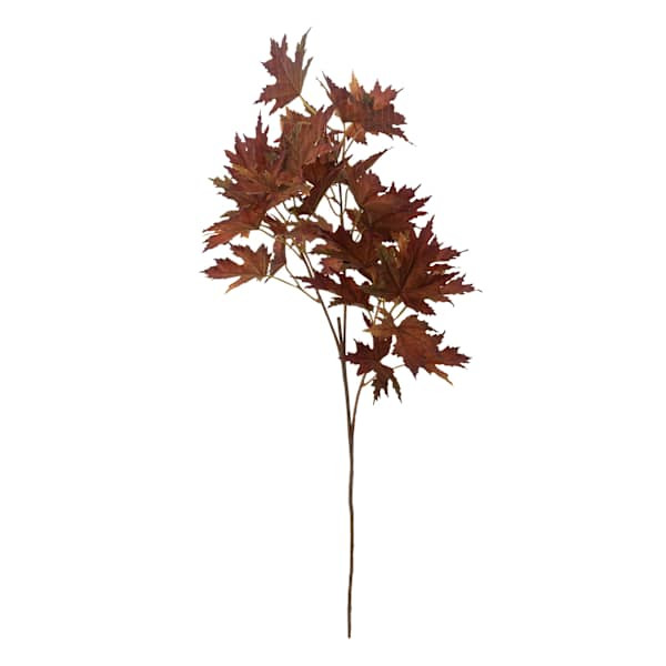 Orange Maple Leaf Stem, 36" | At Home