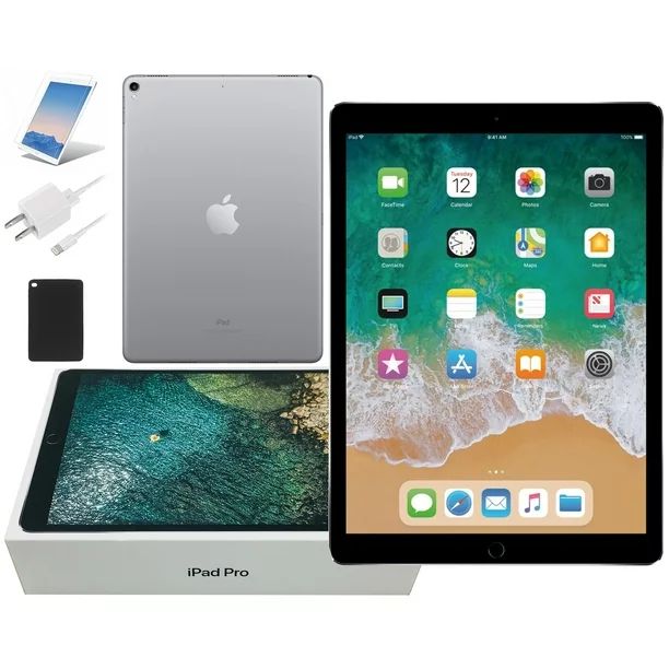 Apple iPad Pro, 10.5-inch, 64GB, Wi-Fi Only, Comes with Bundle: Case, Tempered Glass, Rapid Charg... | Walmart (US)