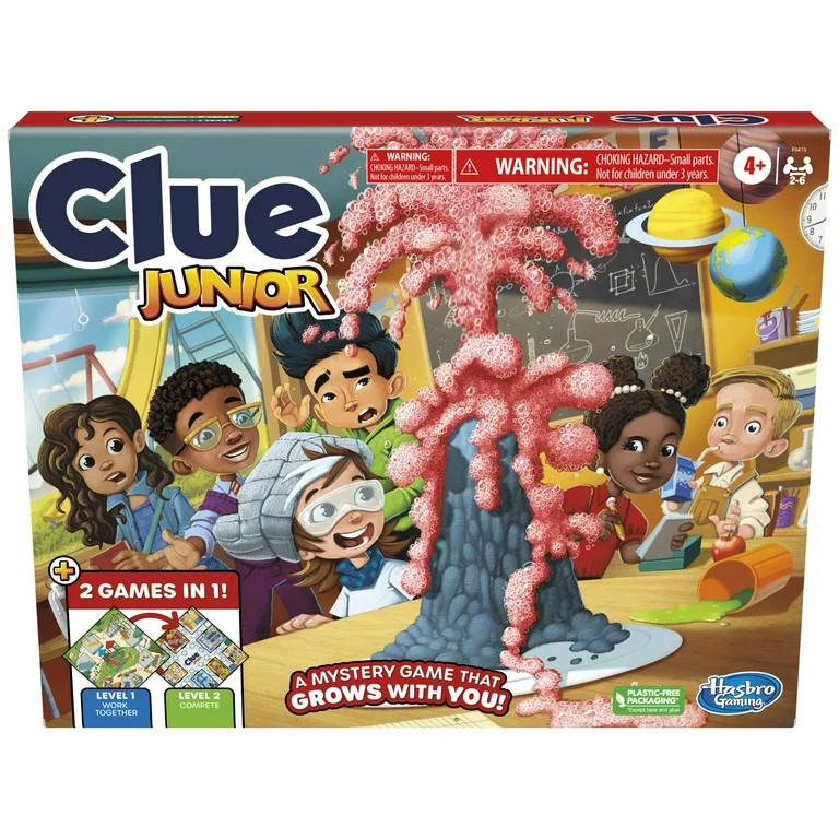 Clue Junior Mystery Board Game, 2-Sided board for Ages 4+ | Walmart (US)