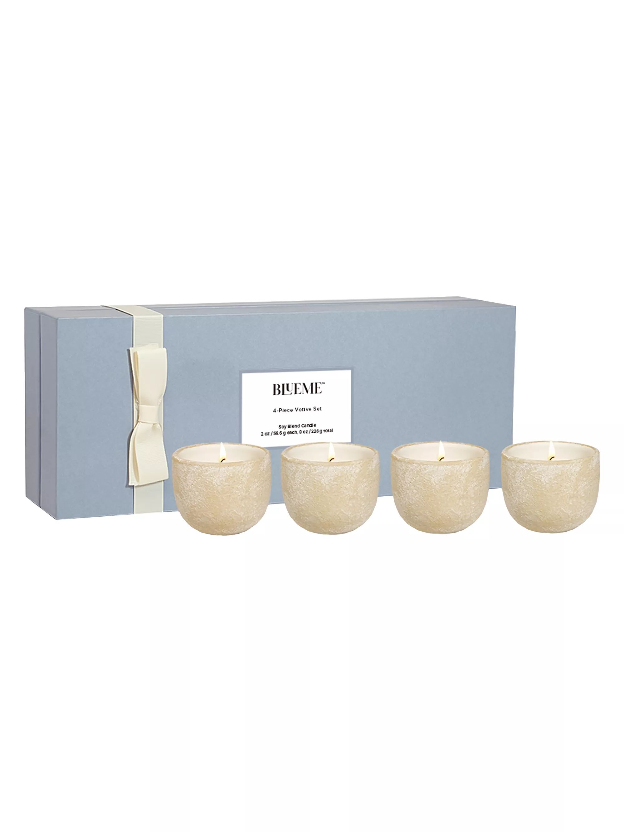 Calm, Balance, Nostalgia, & Focus 4-Piece Ceramic Votive Candle Set | Saks Fifth Avenue