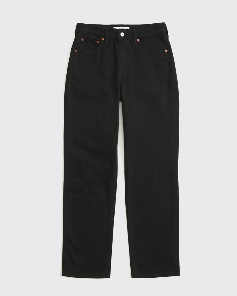 Women's High Rise Vintage Straight Jean | Women's New Arrivals | Abercrombie.com | Abercrombie & Fitch (UK)
