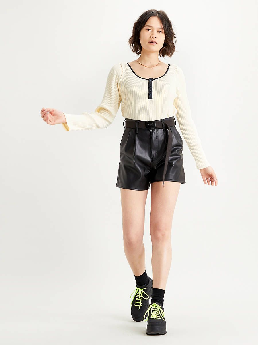 Levi's® PremiumHigh Rise Faux Leather Womens Shorts | LEVI'S (US)