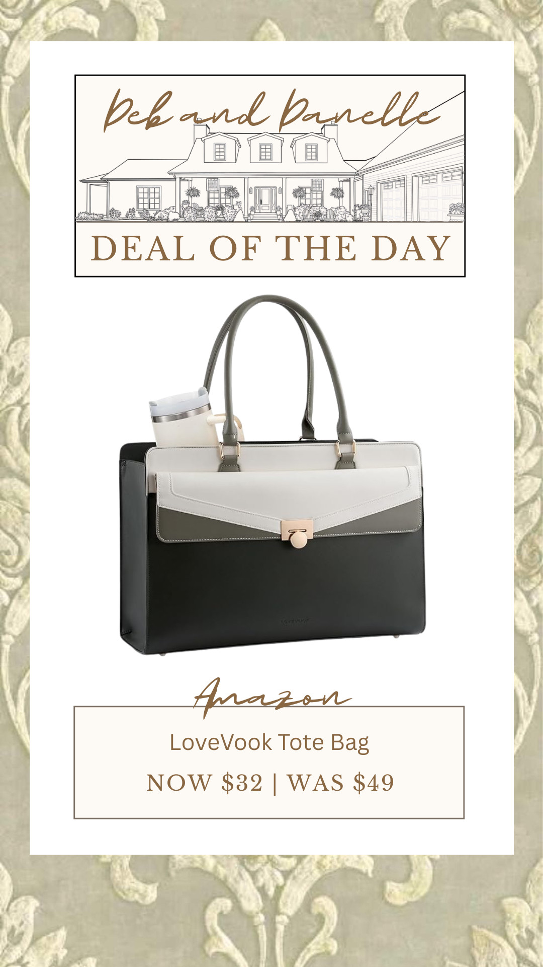 We have used Lovevook bags before and loved them. This workbag tote is a great price right now and it comes in a variety of different color options.  

 #LTKSaleAlert