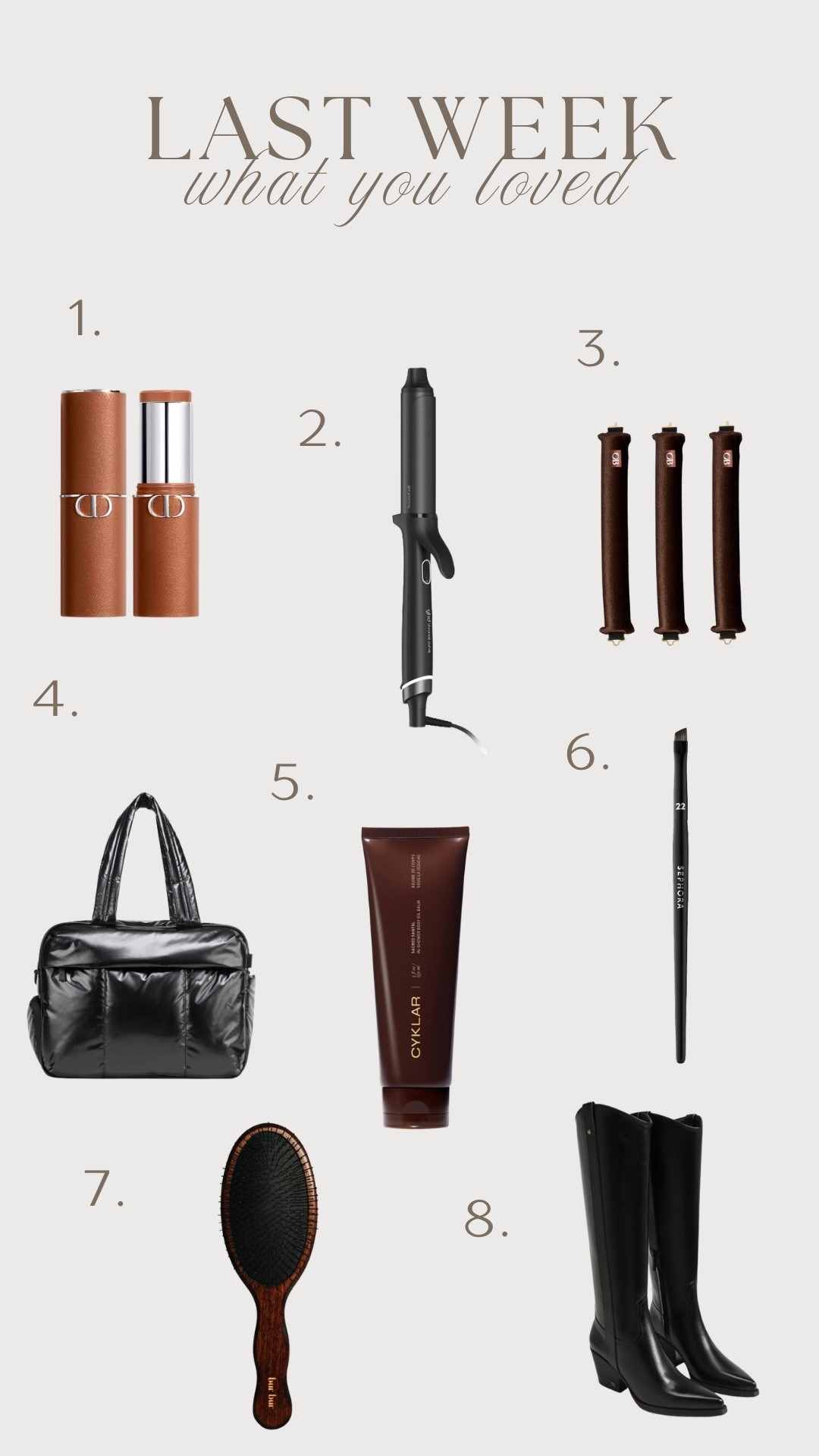 Most requested links last week 

#LTKTravel #LTKHome #LTKBeauty