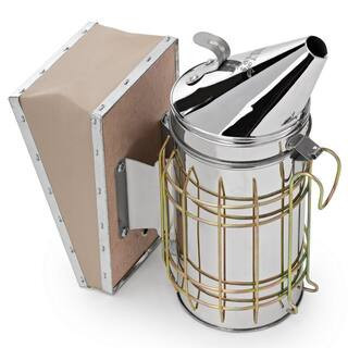 11 in. H x 10.5 in. W Stainless Steel Bee Hive Smoker | The Home Depot