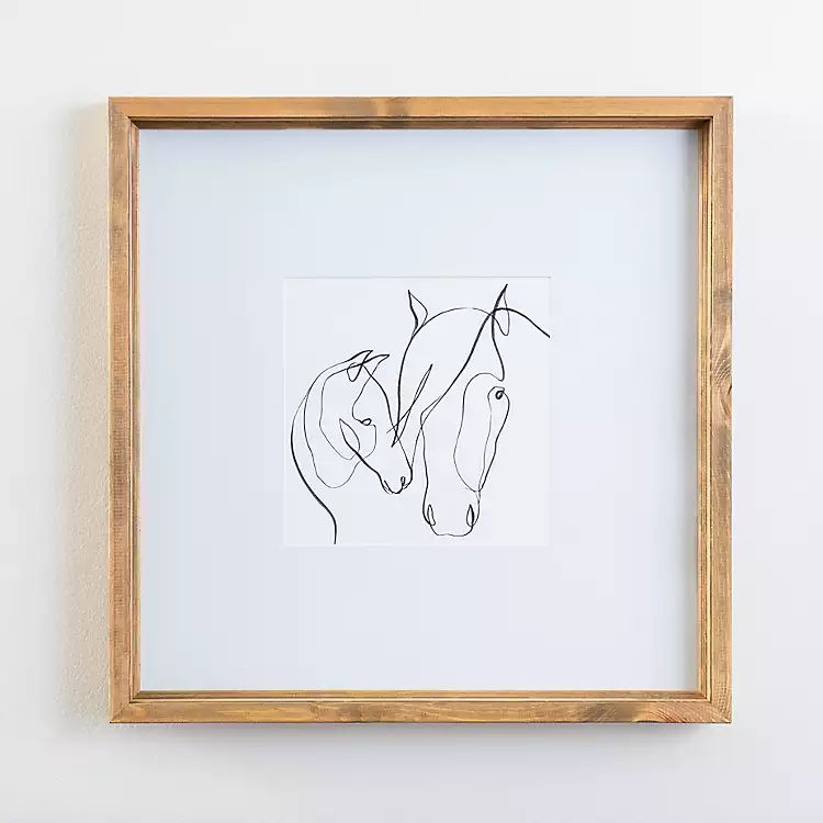 Horse Sketch Framed Art Print | Kirkland's Home