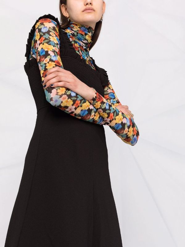 Shirred Cami midi dress | Farfetch Global
