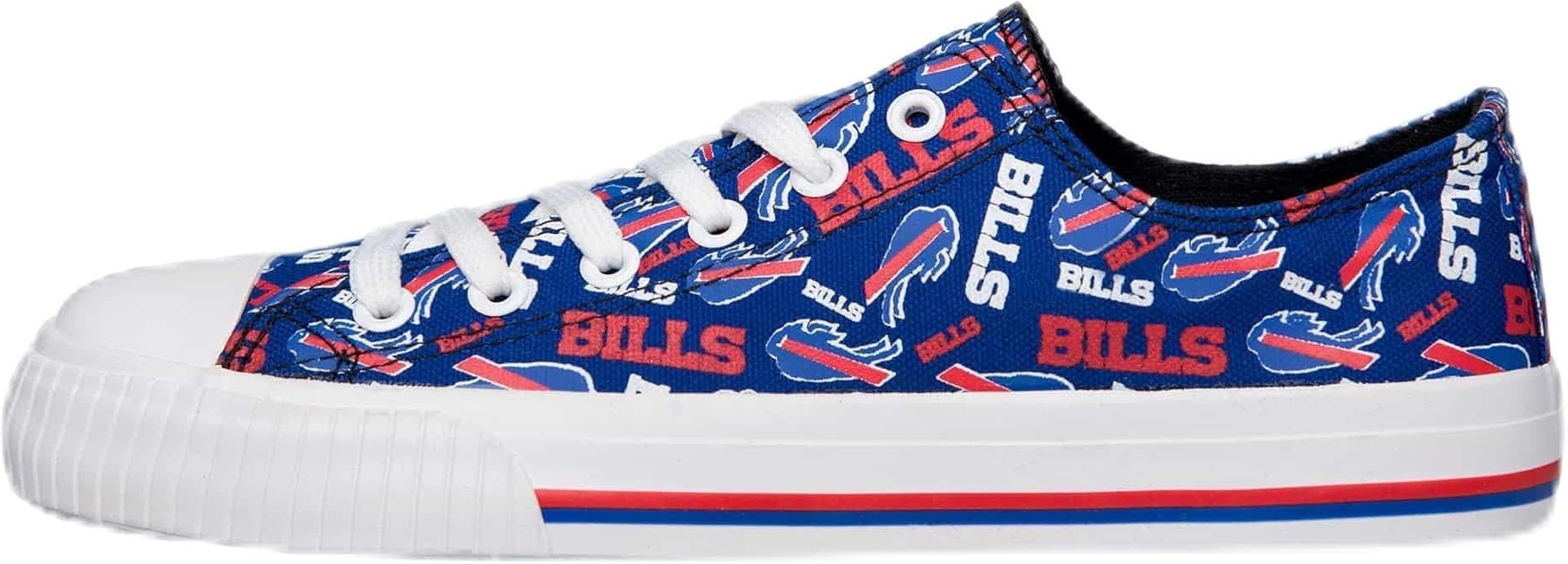 FOCO Women's NFL Team Logo Ladies Fashion Glitter Low Top Canvas Sneakers Shoes Dallas Cowboys Sh... | Amazon (US)