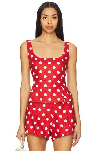 Posse Rosalie Top in Polka Dot from Revolve.com | Revolve Clothing (Global)