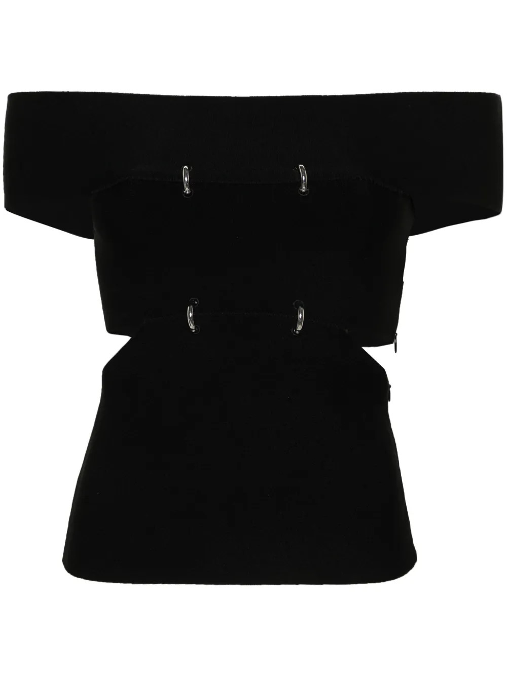 Alexander McQueen cut-out off-shoulder Top - Farfetch | Farfetch Global