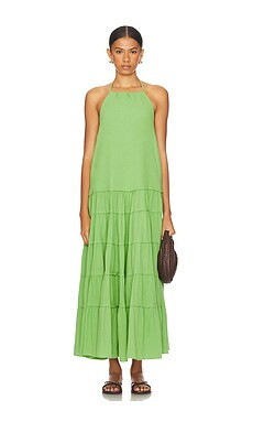 Free People x free-est Somewhere Sunny Maxi Dress in Kiwi from Revolve.com | Revolve Clothing (Global)