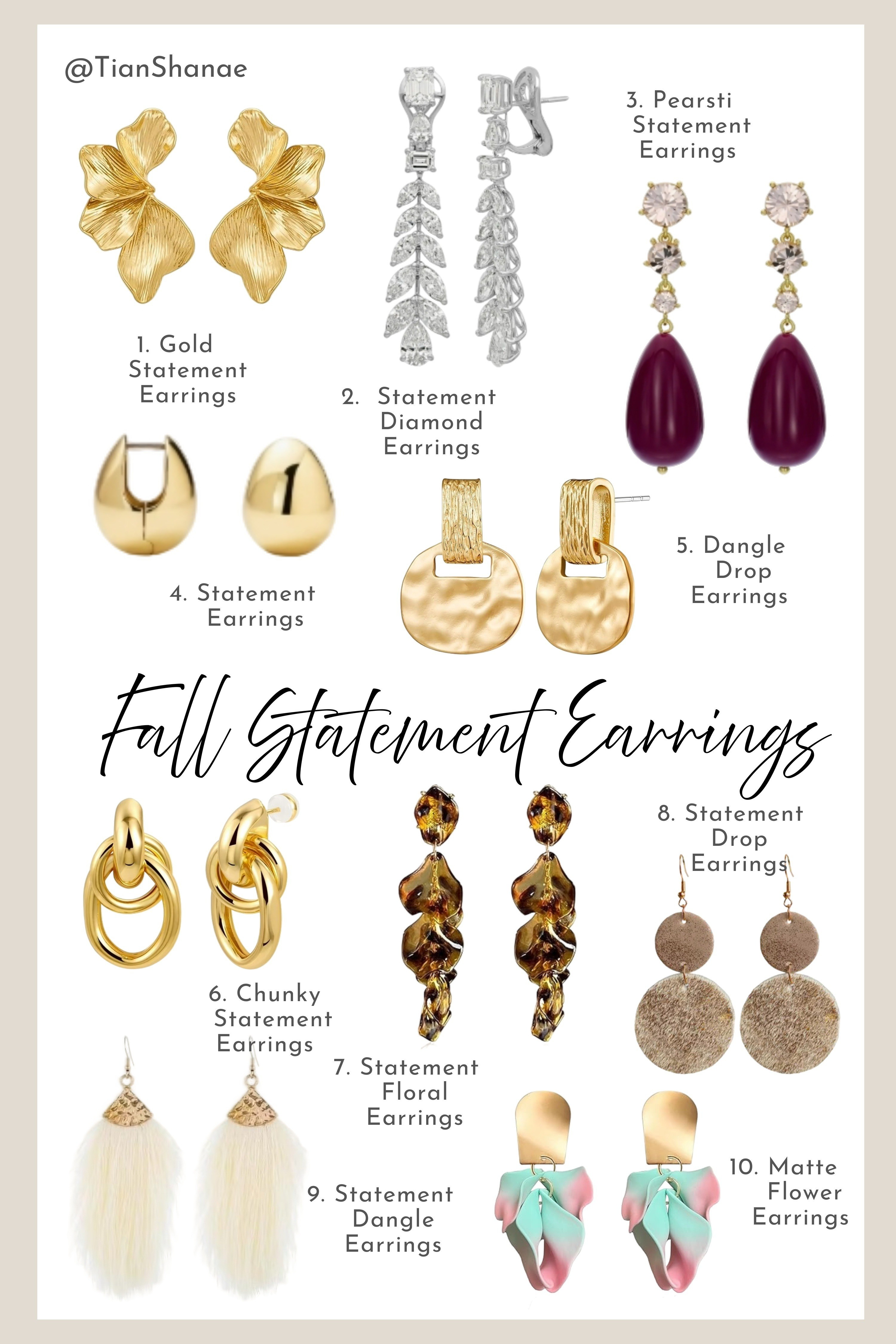 Your fall outfits need these! Accessorize instantly with my roundup of the season's best statement earrings. From chunky metals to seasonal textures, these are the pieces that complete the look. Shop my favorites and shine this fall! #StatementEarrings #FallAccessories #JewelryTrends #OOTDAccessories #ShopTheLook #FallStyle #Earrings #MustHave

#LTKSeasonal #LTKSaleAlert #LTKStyleTip