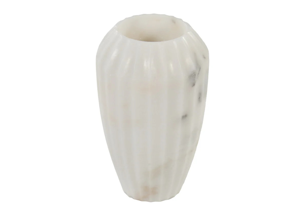 FLORA MARBLE VASE | White | Alice Lane Home Collection
