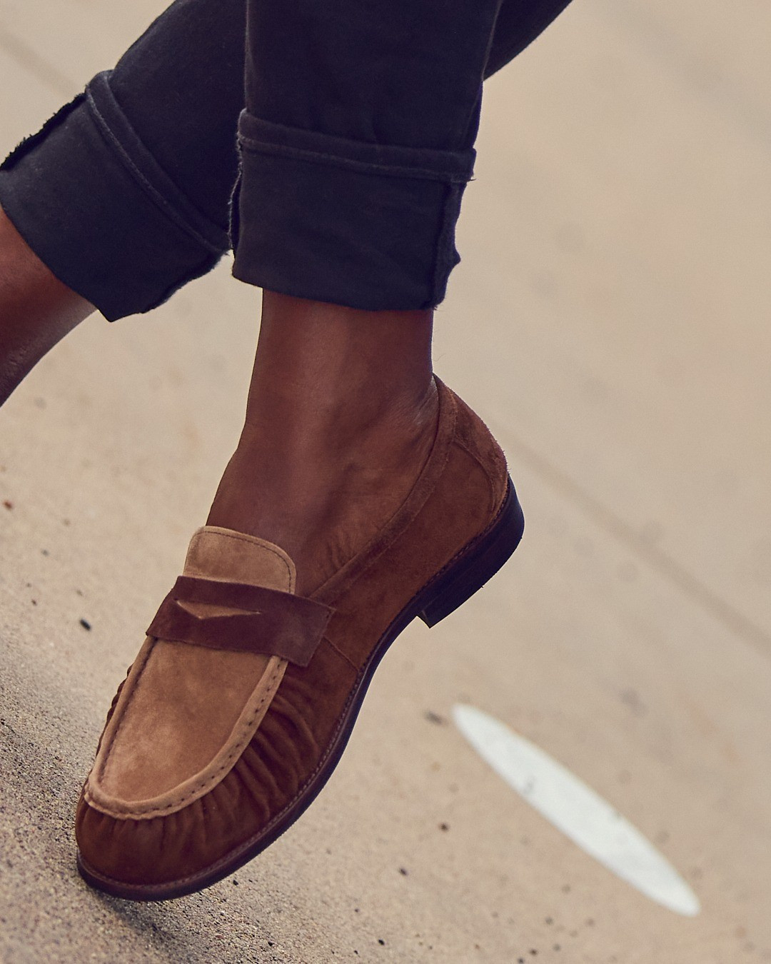 It's always loafer season! Love these tonal brown ones for elevated casual looks 🤎 they're from the men's department and fit a little large so size down a full size (after converting men > women sizing) | comfy shoes, smart casual, workwear, Marc Nolan, fashion over 40

#LTKOver40 #LTKootd #LTKWorkwear