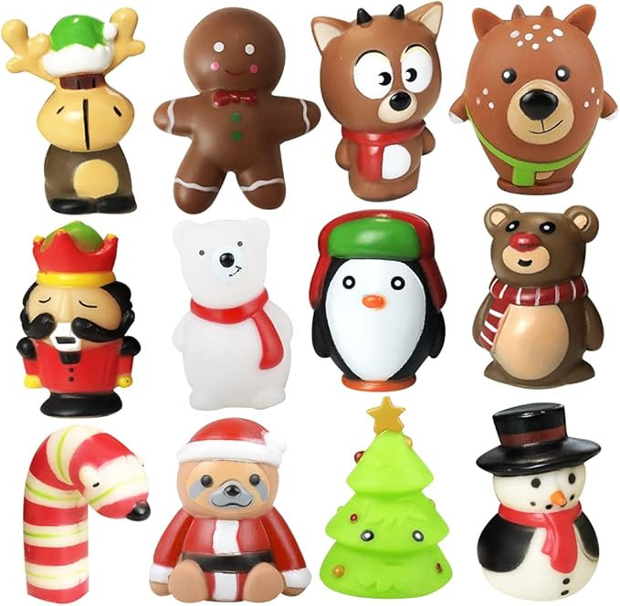 ArtCreativity Christmas Figurines for Kids – Pack of 12 Tiny Christmas Figures, Holiday Stockin... | Amazon (US)