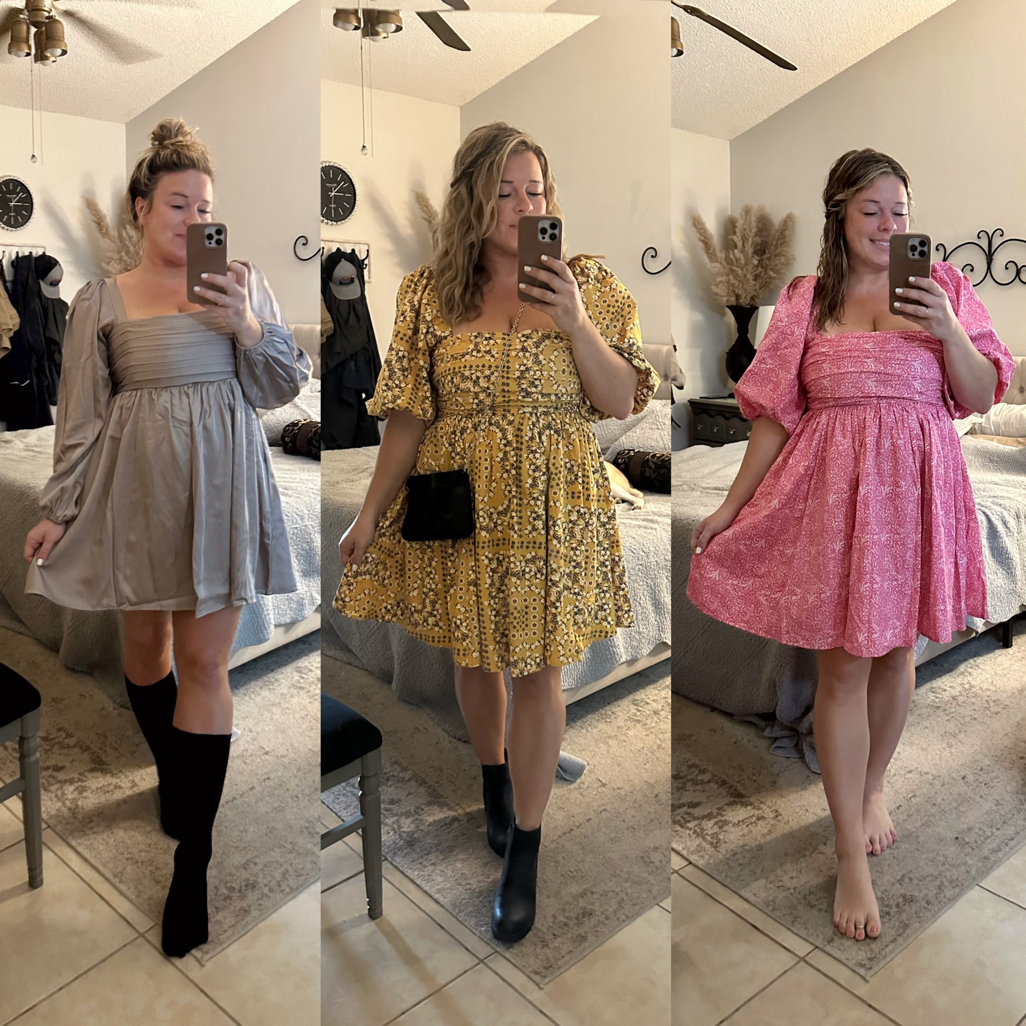 Puffy sleeve dresses part 1:
 Abercrombie puffy sleeve dresses are literally my favorite puffy sleeve dresses, made with the perfect classy material, gorgeous patterns and the most flattering sleeve lengths and skirt measurements.

Use code “BlackFridayAF” for 15% off on top of 25% automatically taken off all merchandise.

Midsize dresses 
Midsize outfit
Abercrombie outfit
Abercrombie dress
Holiday dress
Size large 12
Black Friday deals#LTKsalealert #LTKmidsize

#LTKCyberWeek