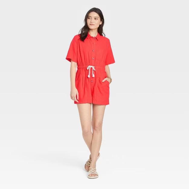 Women's Short Sleeve Boilersuit - Universal Thread™ | Target