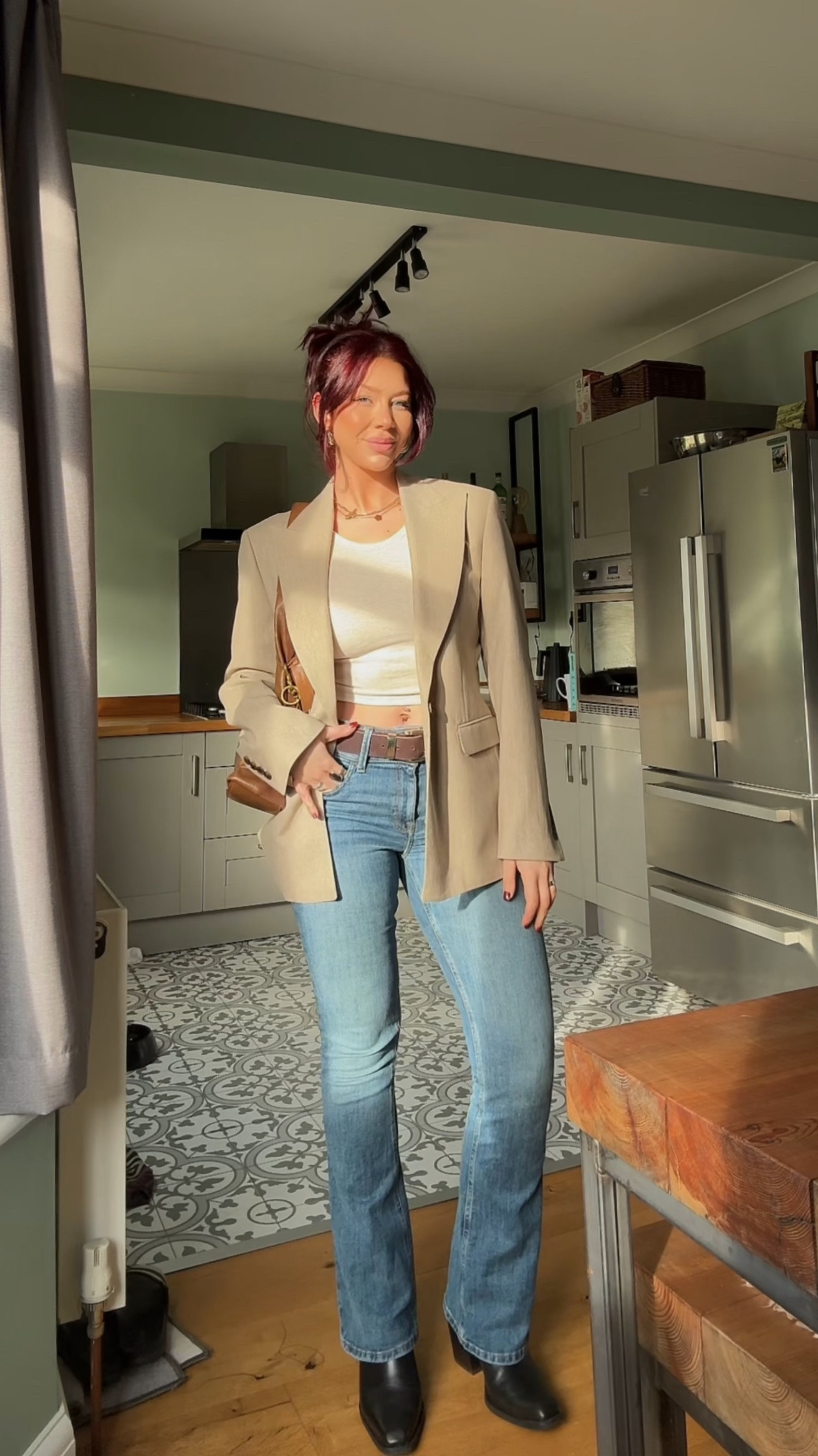 bootcut jeans outfit ideas for spring 2025 💕🌸