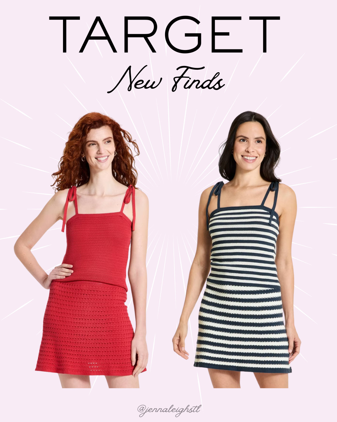 How cute are these new Universal Thread sweater tanks and mini skirts from Target. Such an easy outfit for summer and the red and navy colorways are both so good. 

 #LTKootd #LTKSeasonal #LTKMidsize