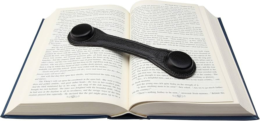 Leather Bookmark Book Holder Paper Weights - Bookweights Holds Cookbooks Paperback Workbooks and ... | Amazon (US)