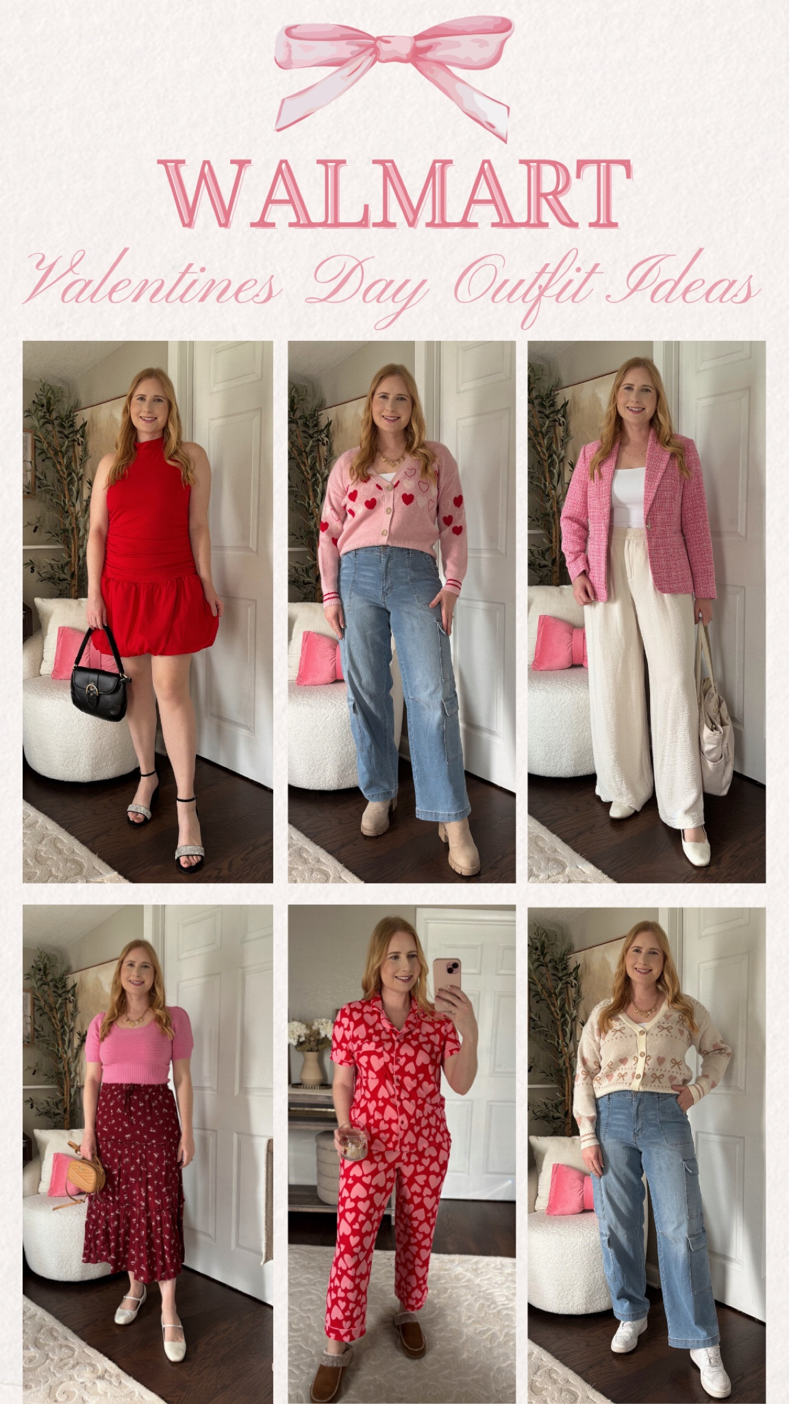 Walmart valentines finds - Valentine’s Day decor - valentines outfit ideas - valentines - valentines heart pajamas - valentines gift idea - valentines cardigan - valentines women’s pajamas - red dress for valentines day - heart pjs - galentines 

#LTKMidsize #LTKSeasonal #LTKFindsUnder50