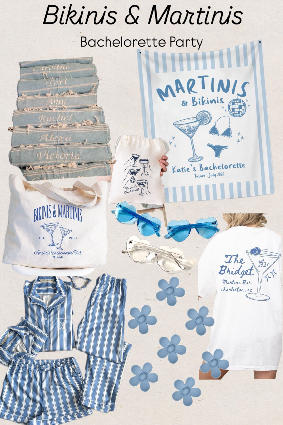 Bikinis and martinis bachelorette party
Bride
Bridal party
Towels
Sunglasses
Party favor
Decor
Party decor
Pajamas
Hair clips
Matching shirts
Backdrop
Recovery kits

#LTKParties #LTKFindsUnder100 #LTKFindsUnder50