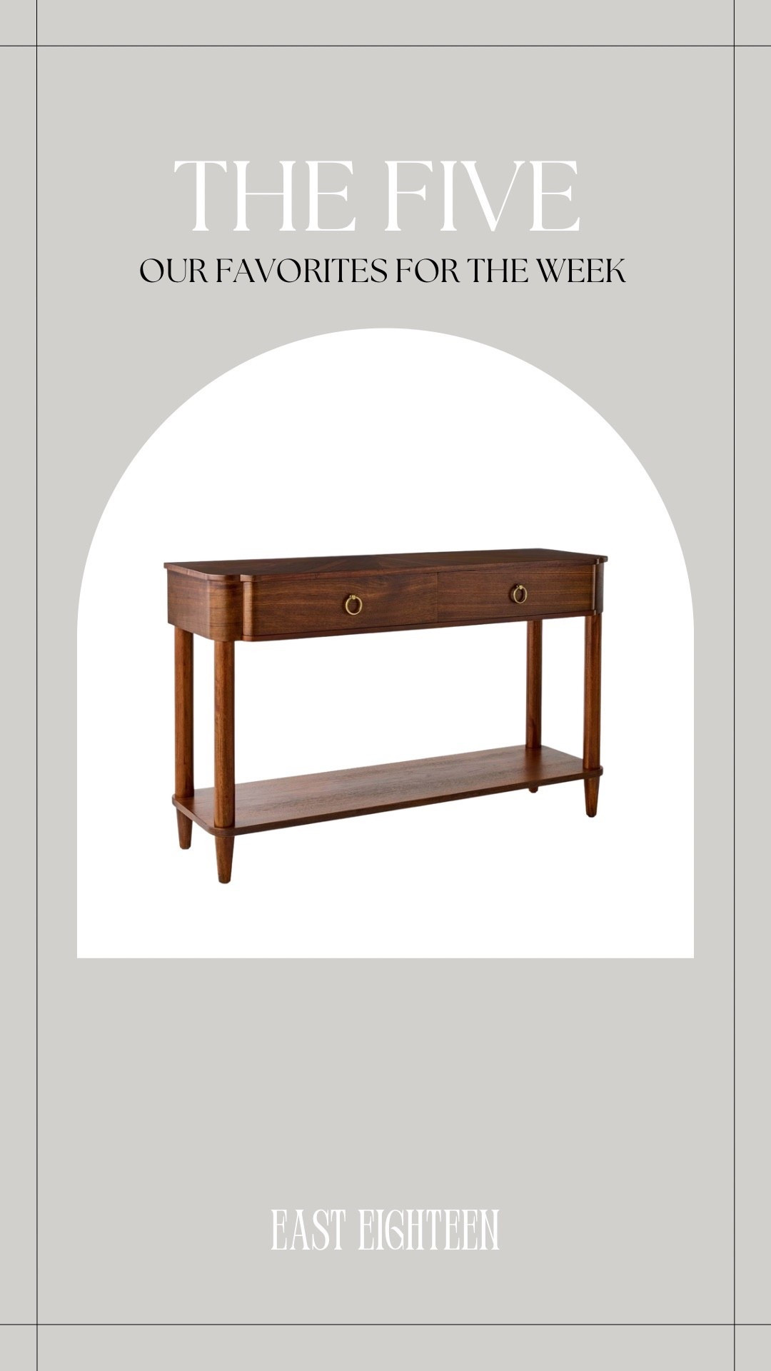 Our Five Favorites of the week include this gorgeous console table from the Studio McGee Collection for Target  

#LTKHome