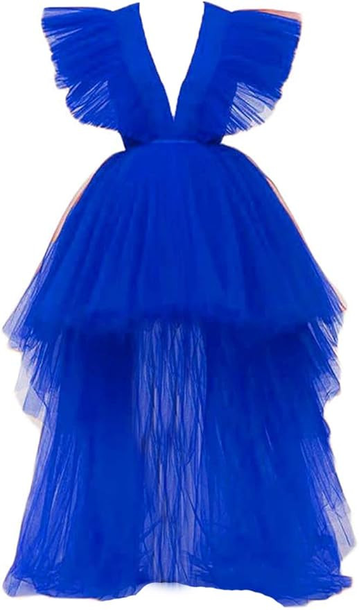 Simlehouse High Low Tulle Prom Dress Plus Size Puffy Ruffles Cocktail Party Ball Gowns 2020 | Amazon (US)