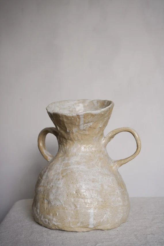 Marlow Vase (one-off piece) handmade ceramic vase, rustic home decor, pottery, organic shape, wob... | Etsy (US)