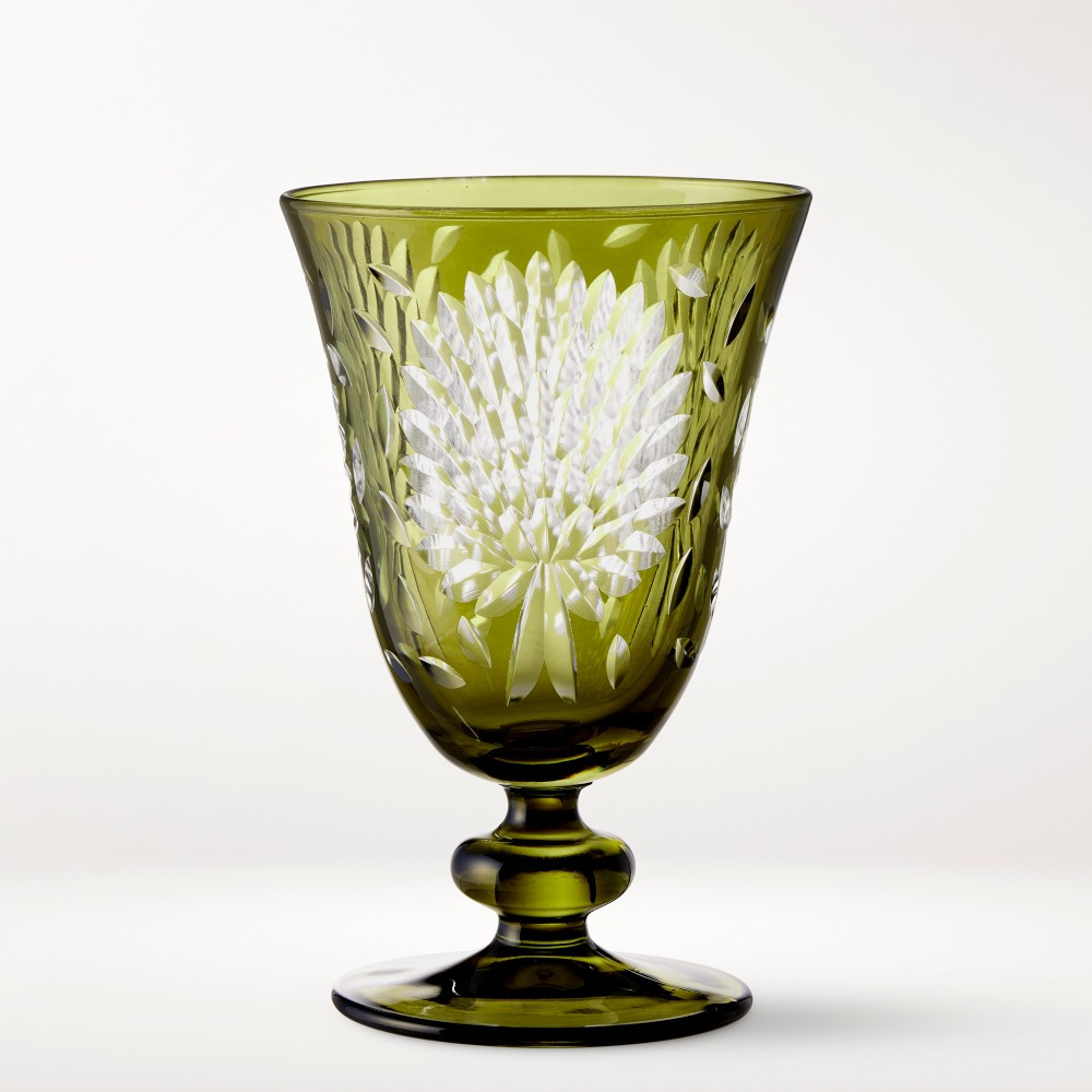Falling Leaves Etched Goblets | Williams-Sonoma