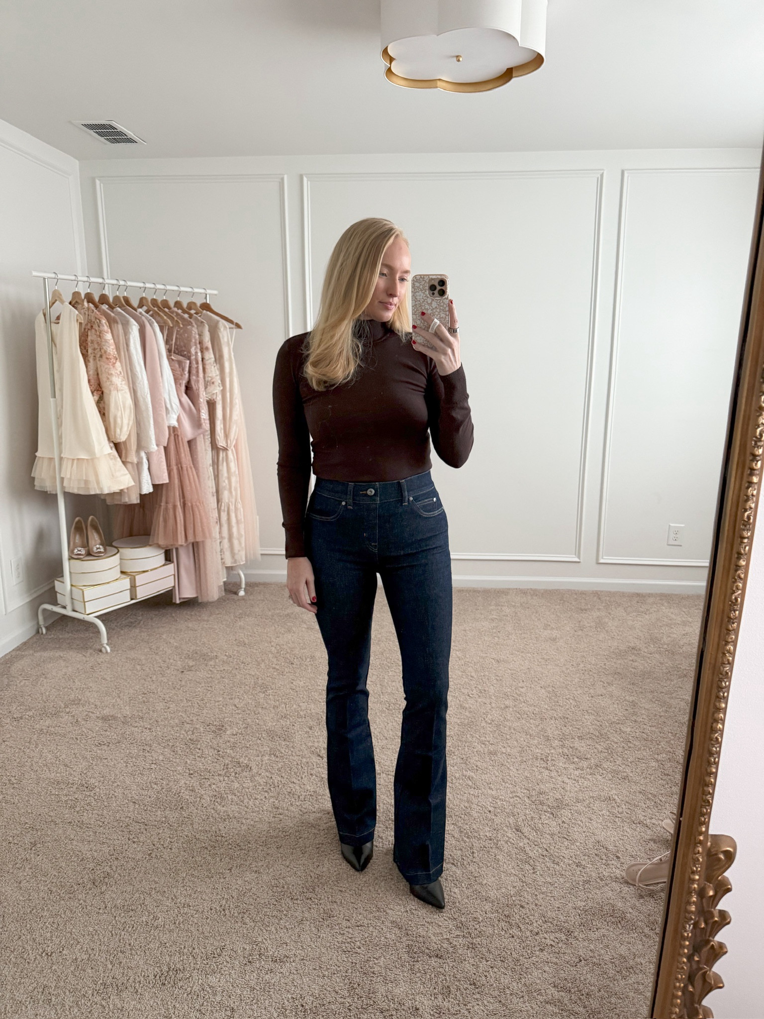Spanx Black Friday sale!! 30% off + use code “extra 10” to stack and extra 10% off! These are my favorite flare jeans. They are so flattering. Wearing size small. Fall outfits // winter outfits // Spanx jeans // space denim // flare jeans // Black Friday 

#LTKSeasonal #LTKSaleAlert #LTKCyberWeek