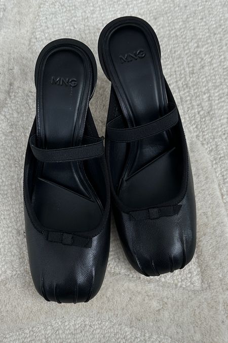 Love these pointe detail ballet shoes from Mango 🖤
Balletcore | Heeled ballerinas | Black ballet pumps | Wedding guest shoes | Party | Elevated  spring accessories 

#LTKsummer #LTKspring #LTKshoes