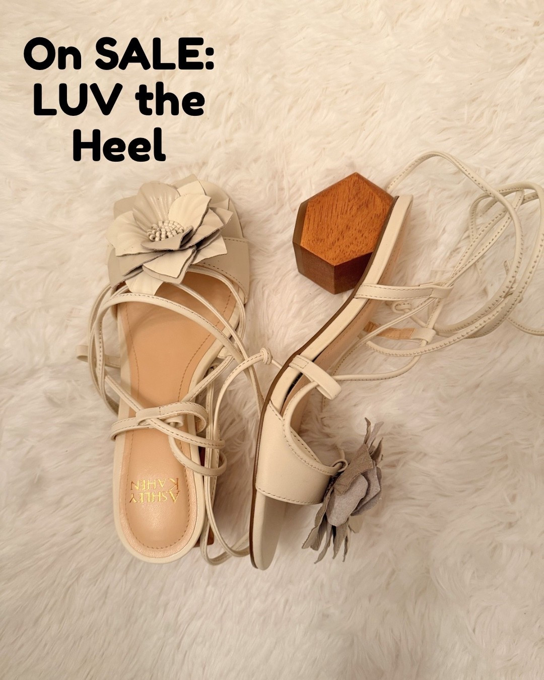 How cool is the shape of the Wooden Heel?? 

♥️ the summery Floral detailing, a daring ankle tie silhouette, and bold block heel combine for an eye-catching addition to your wardrobe.

#LTKgrwm #LTKSaleAlert #LTKTravel