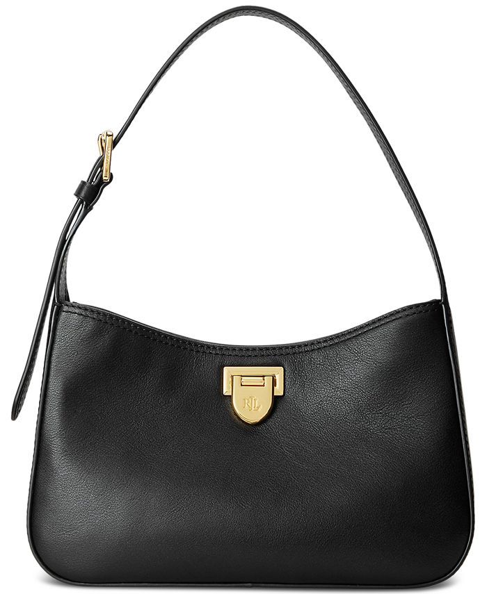 Lauren Ralph Lauren Leather Medium Falynn Shoulder Bag & Reviews - Handbags & Accessories - Macy'... | Macys (US)