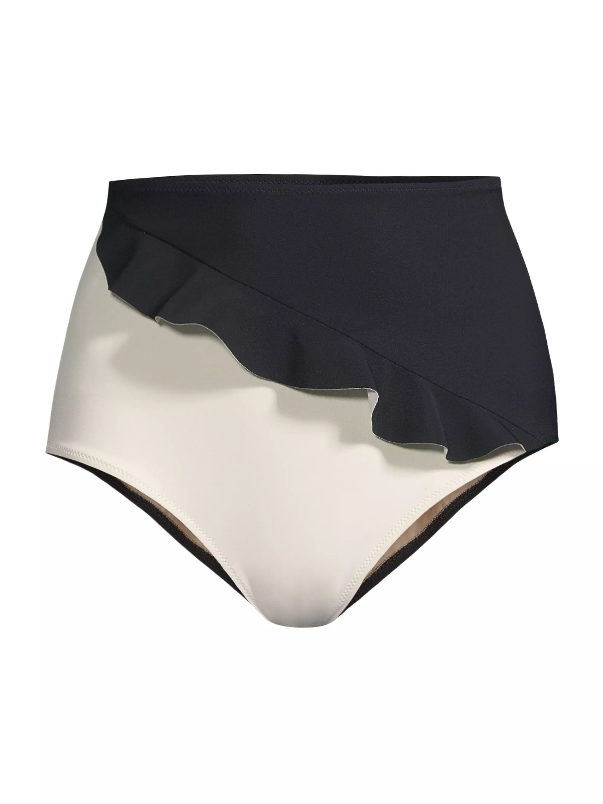Shop Evarae Greta Two-Toned Bikini Bottom | Saks Fifth Avenue | Saks Fifth Avenue