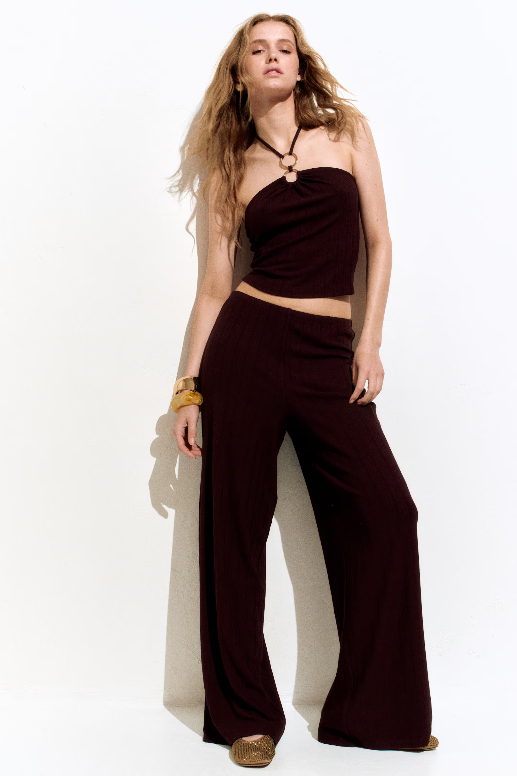 Straight pull-on trousers | H&M (UK, MY, IN, SG, PH, TW, HK)