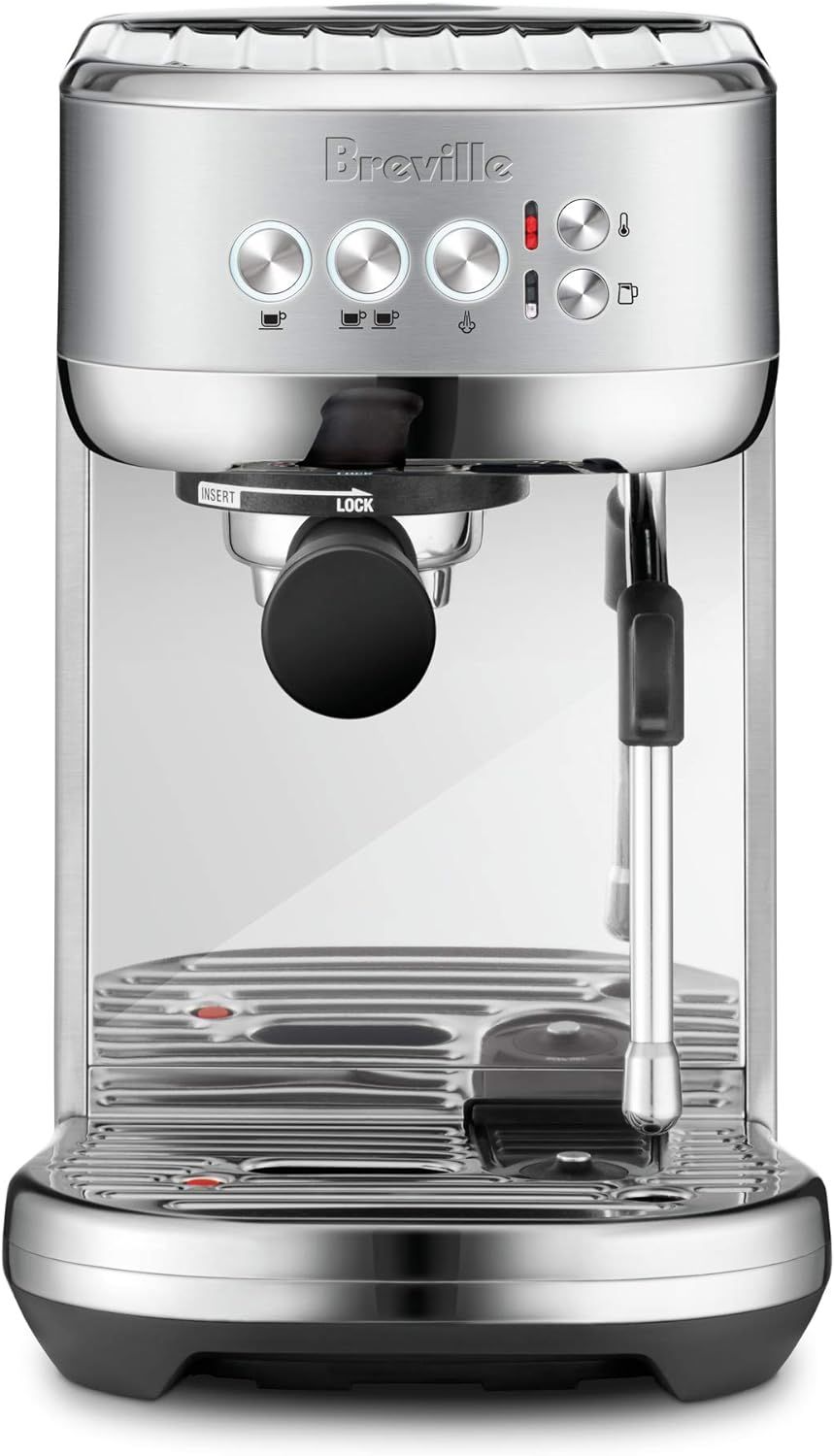 Breville BES500BSS Bambino Plus Espresso Machine, Brushed Stainless Steel | Amazon (US)