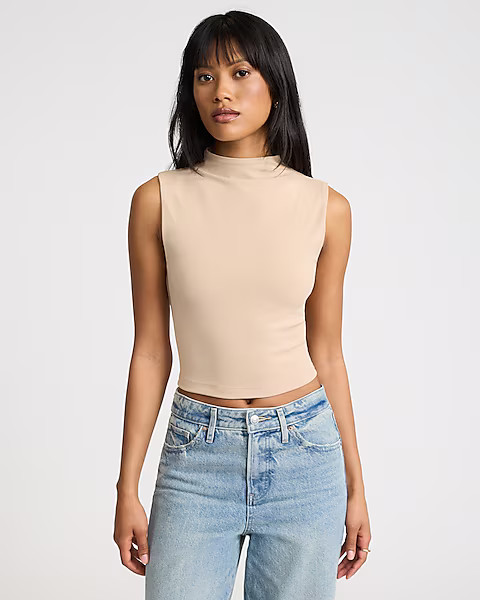 Body Contour High Compression Mock Neck Tank | Express