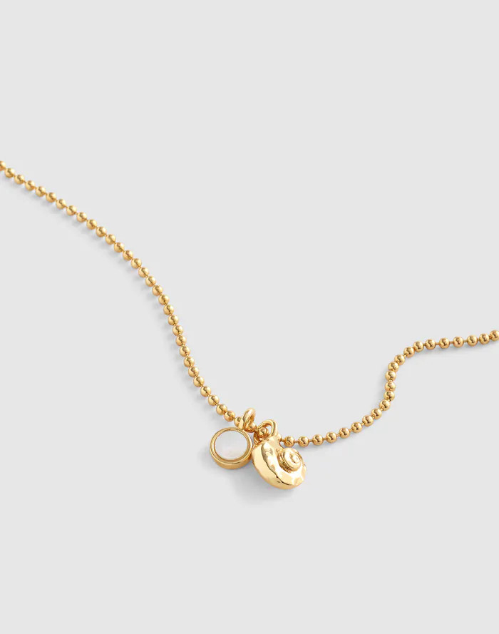 Mother-of-Pearl Ball Chain Necklace | Madewell