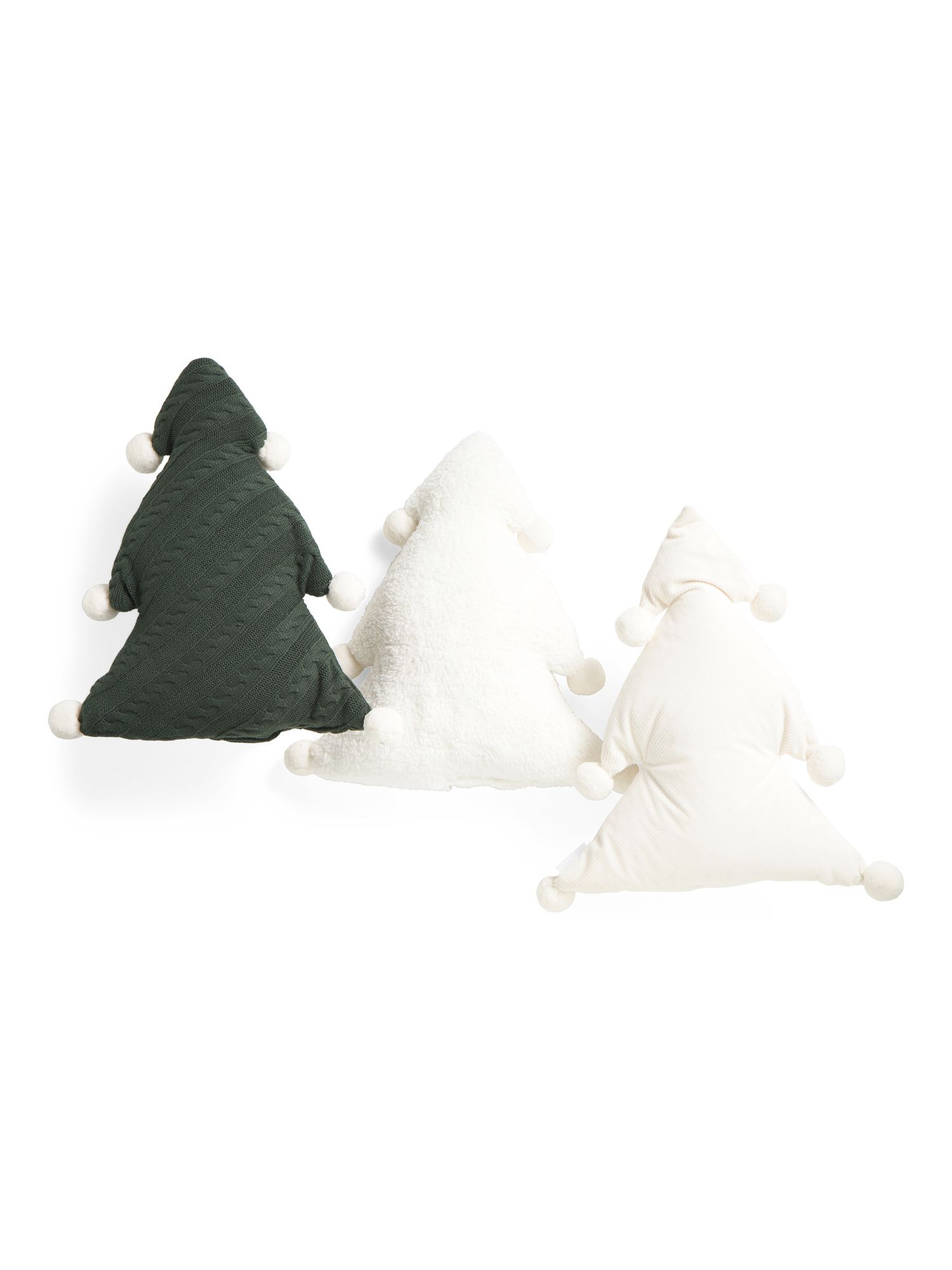18x16 3pk Pom Pom Trees Pillow Set | TJ Maxx