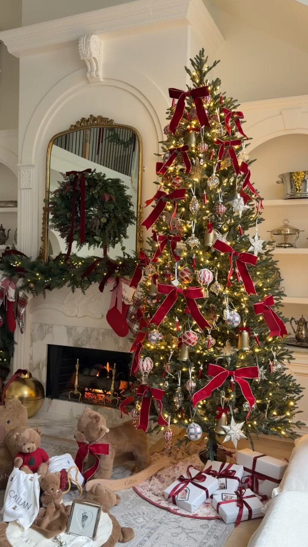 Pottery barn kids // Christmas decor // tree decorations // bows // Ralph Lauren inspired 

#LTKHoliday #LTKSeasonal