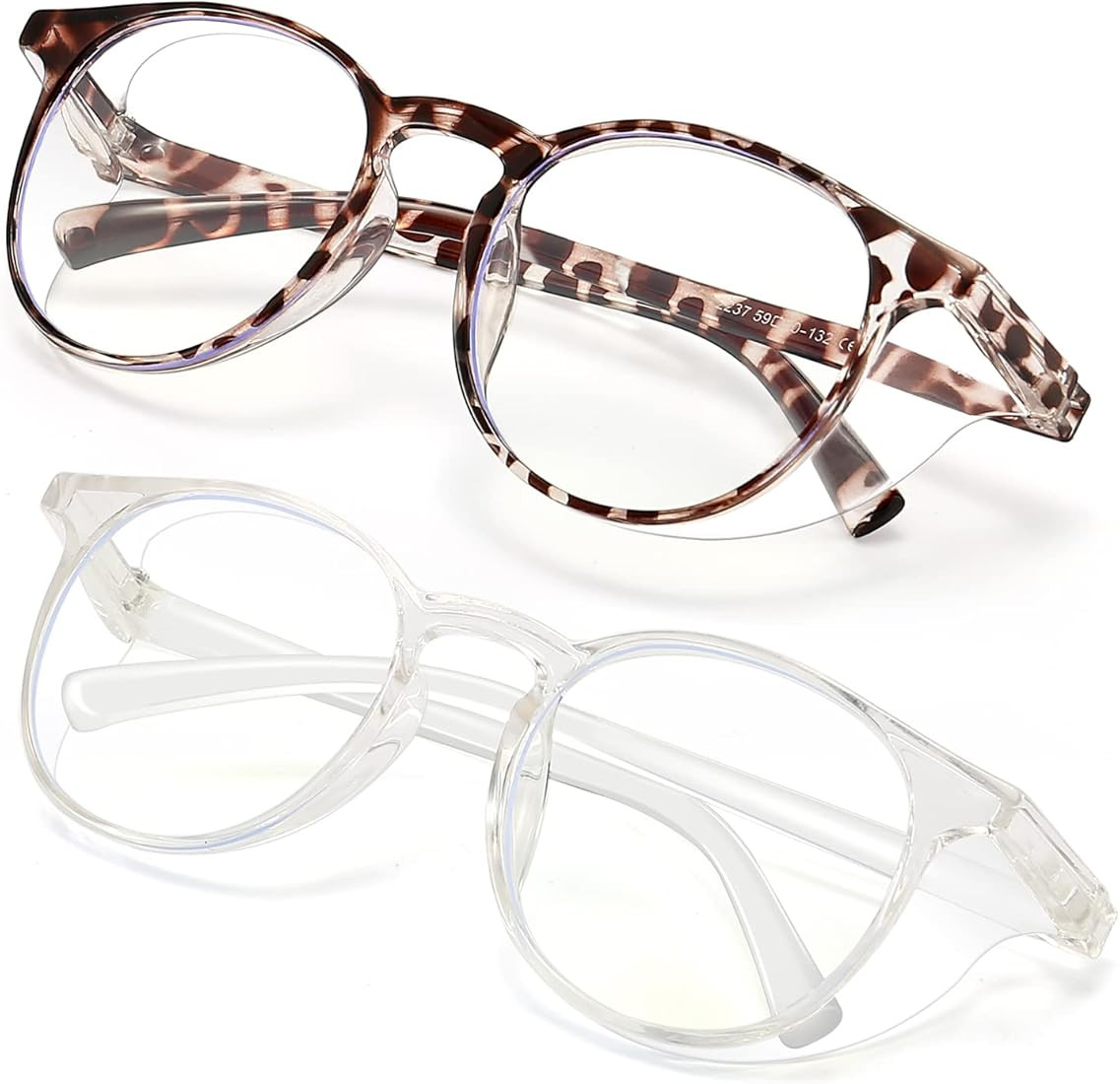 Outray 2 Pairs Anti Fog Safety Goggles Protective Glasses Blue Light Blocking Eyeglasses for Men Wom | Amazon (US)