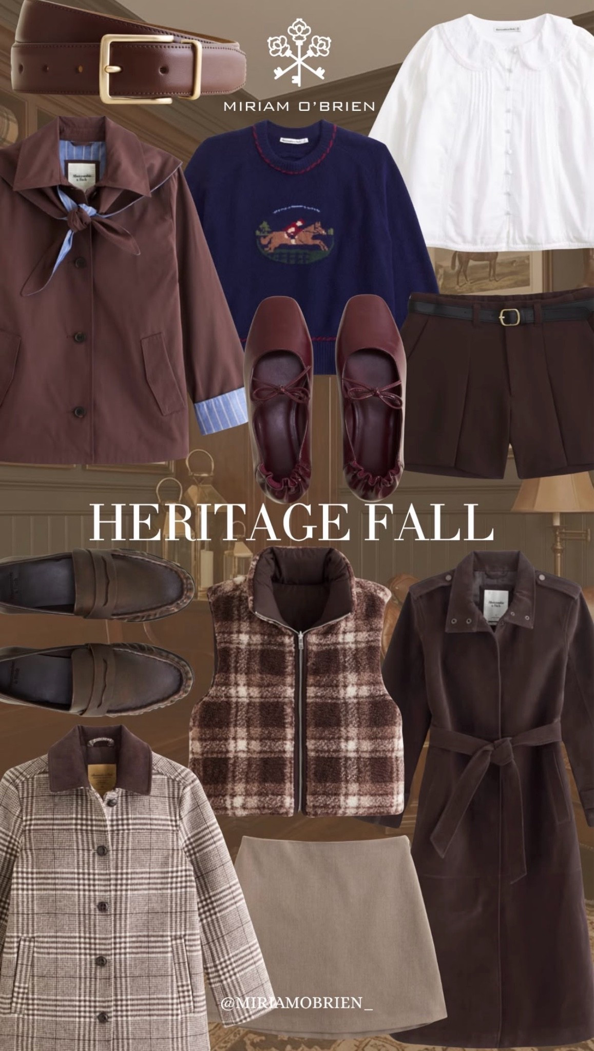 Heritage style is having a moment. 🤎 Plaid, rich browns, classic layers, loafers, ballet flats, tailored pieces, and cozy textures make this the ultimate fall wardrobe.

If you love timeless fashion that doesn’t feel like it will go out of style next season, this is your sign to lean into heritage-inspired pieces. 🍂

Follow @MiriamObrien on Instagram and TikTok for more classic fashion finds & outfit inspiration!

#HeritageStyle #FallFashion #FallOutfits #ClassicStyle #ClassicFashion #PreppyStyle #OldMoneyStyle #QuietLuxury #PlaidFashion #FallWardrobe #CapsuleWardrobe #TimelessStyle #FashionFinds #LTKFashion #LTKFinds

#LTKHome #LTKSeasonal #LTKOver40 #LTKHome