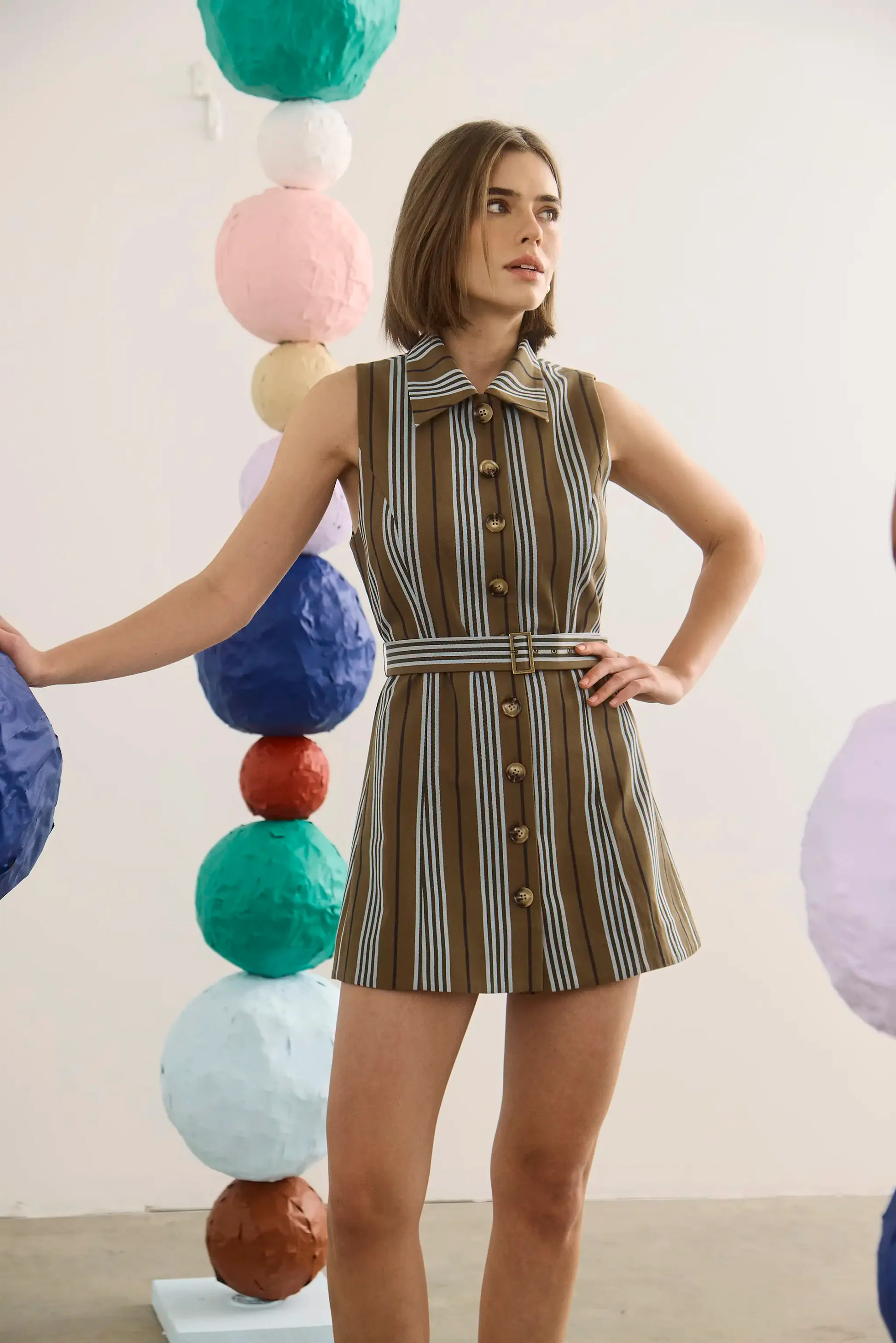 Wesley Tunic | Striped Belted Tunic | Hunter Bell | Hunter Bell