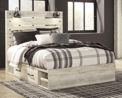 Cambeck Queen Panel Bed with 4 Storage Drawers | Ashley | Ashley