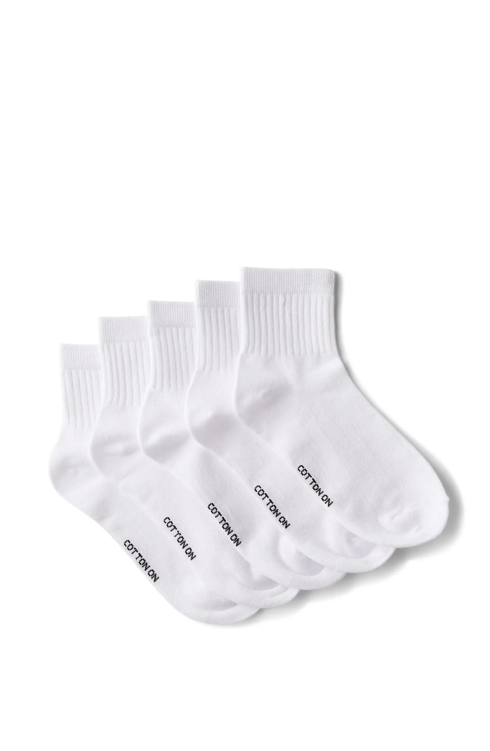 Cotton On 5Pk Quarter Crew Sock | Nordstrom | Nordstrom