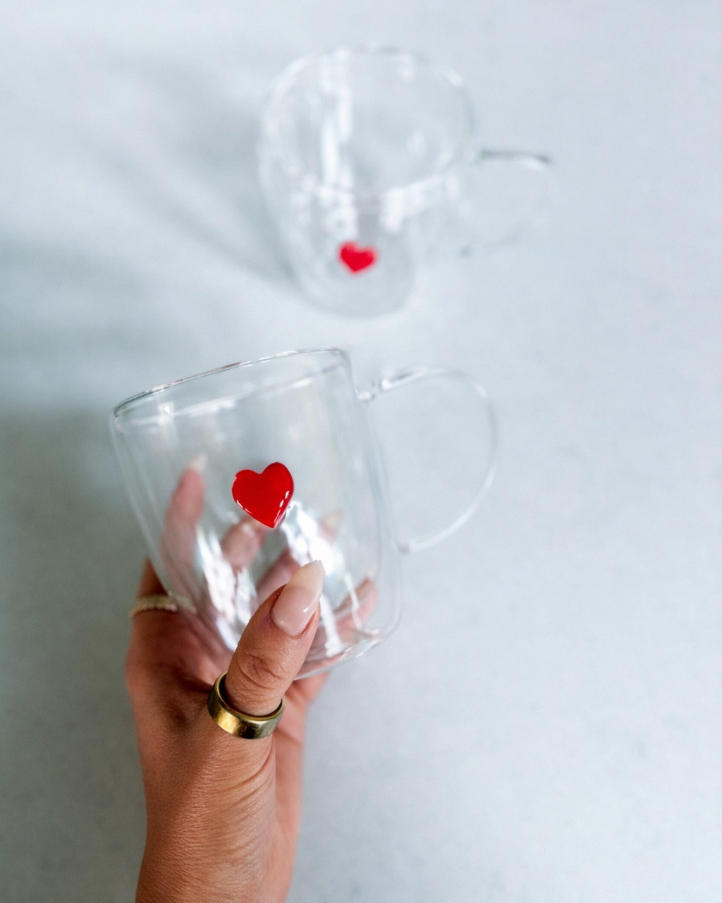 Proof that Valentine’s Day decor can be cute + chill. These little double-wall heart mugs make everyday coffee feel a tiny bit more special without screaming themed & they keep your coffee warmer for much longer. 

valentines mug-glass coffee mug-double wall glass-heart mug-neutral valentines decor-cozy home finds-minimal valentines-coffee lover gift-everyday glassware-home coffee moment-clear glass mug-modern coffee mug-aesthetic kitchen-neutral kitchen decor-valentines coffee cup-giftable mugs-minimal home style-simple valentines decor-coffee bar essentials-morning coffee routine-cozy winter drinks-home decor finds-neutral aesthetic

#LTKValentine #LTKSeasonal #LTKHome