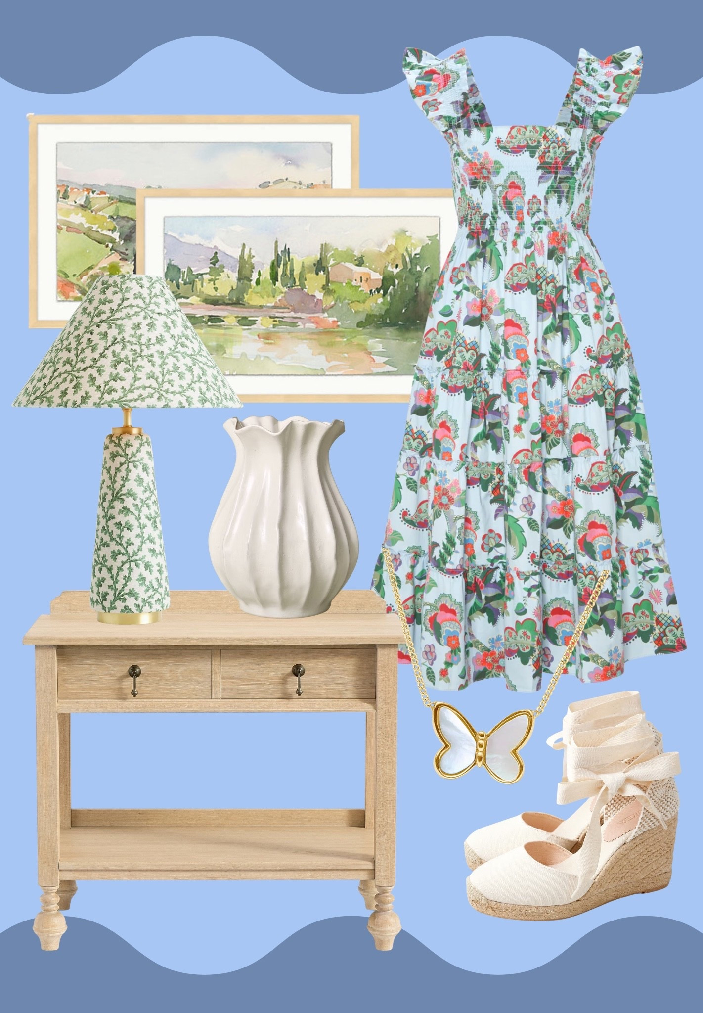 Currently crushing on these!

Hill House nap dress NEW pattern
Landscape artwork 
Straps sandals for Spring Break
NEW lamps at Anthropologiee

#LTKootd #LTKHome